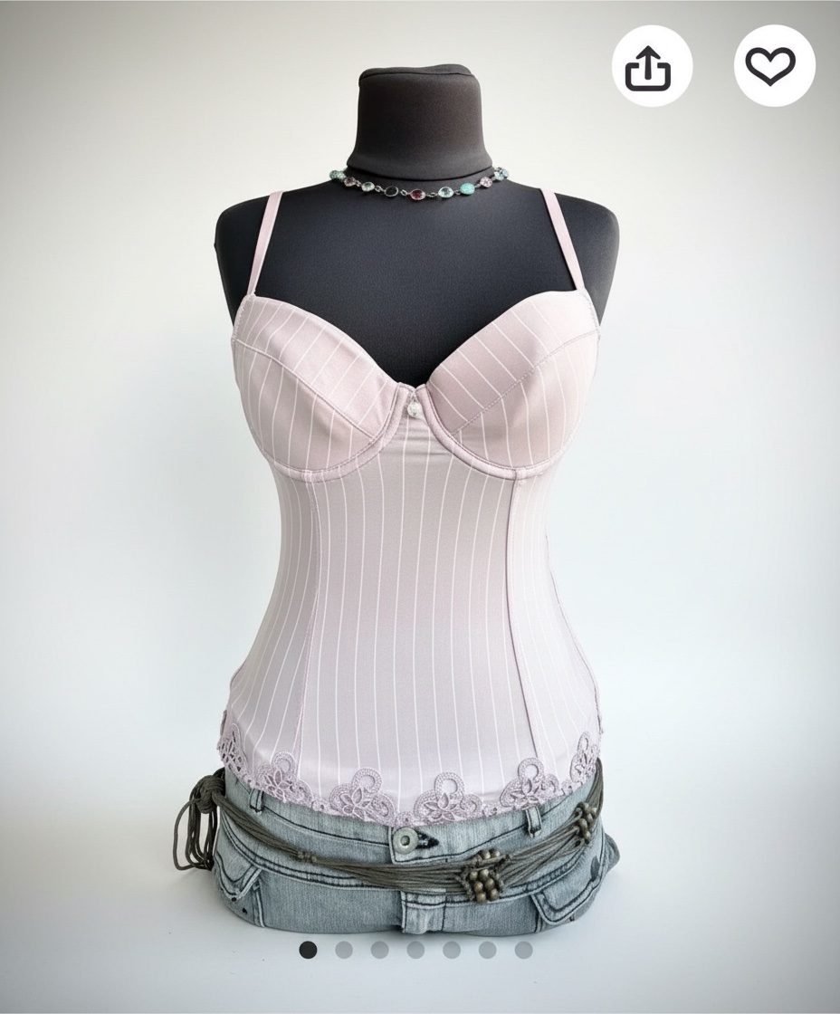 Corset rose vintage