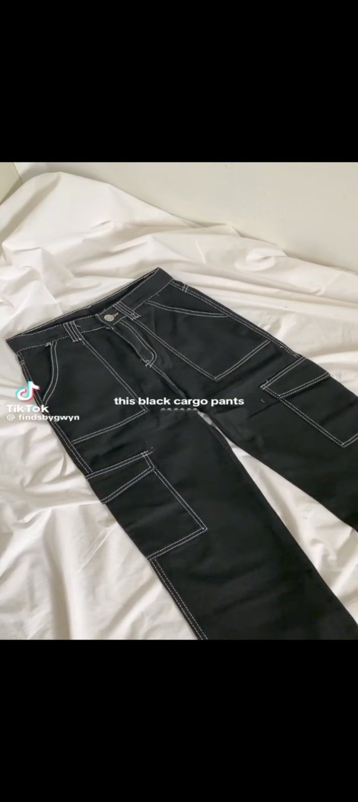 Pantalon cargo noir 