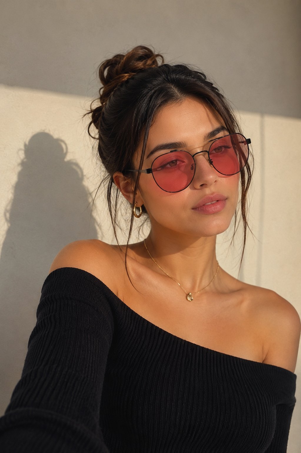 Rose tint retro sunglasses🌹🕶️