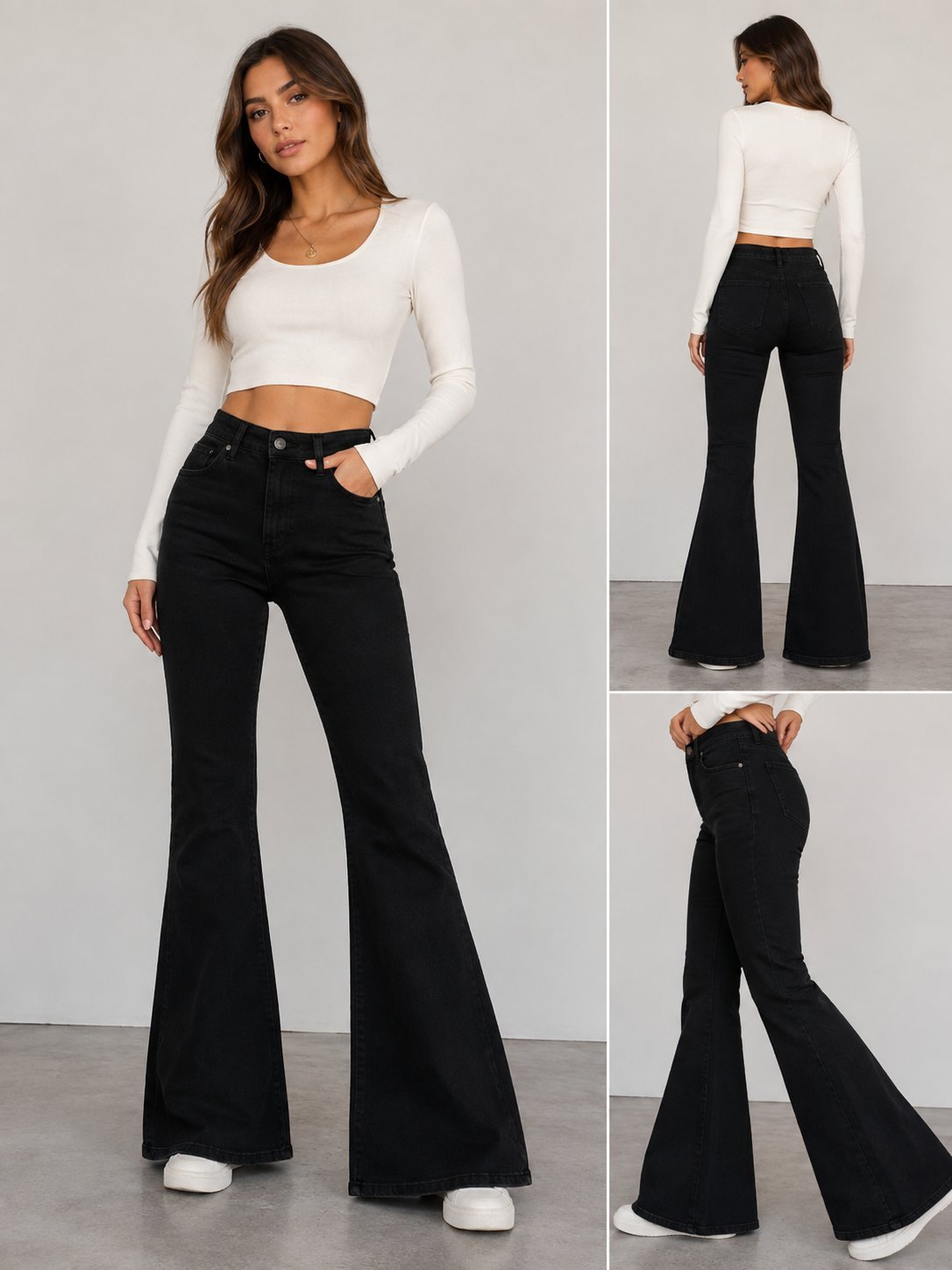 Pantalon noire patte elephant 