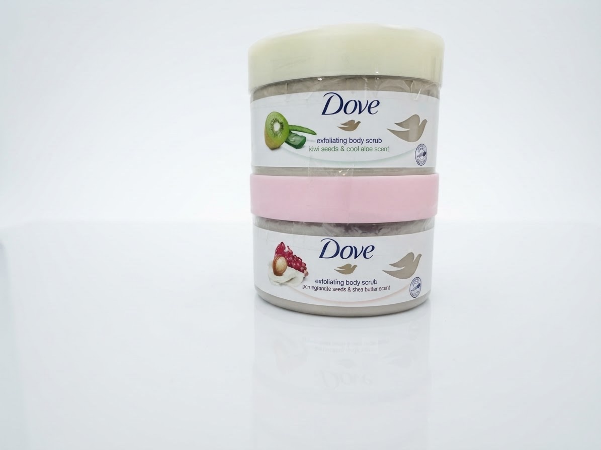 Dove body scrubs