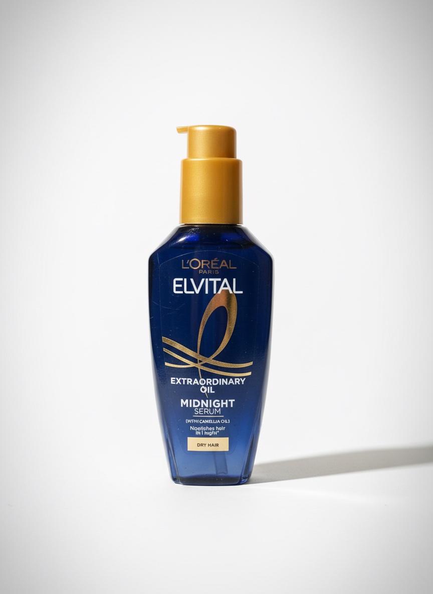 Sérum cheveux nuit L’Oréal Elvive Midnight – Anti-frizz & brillance