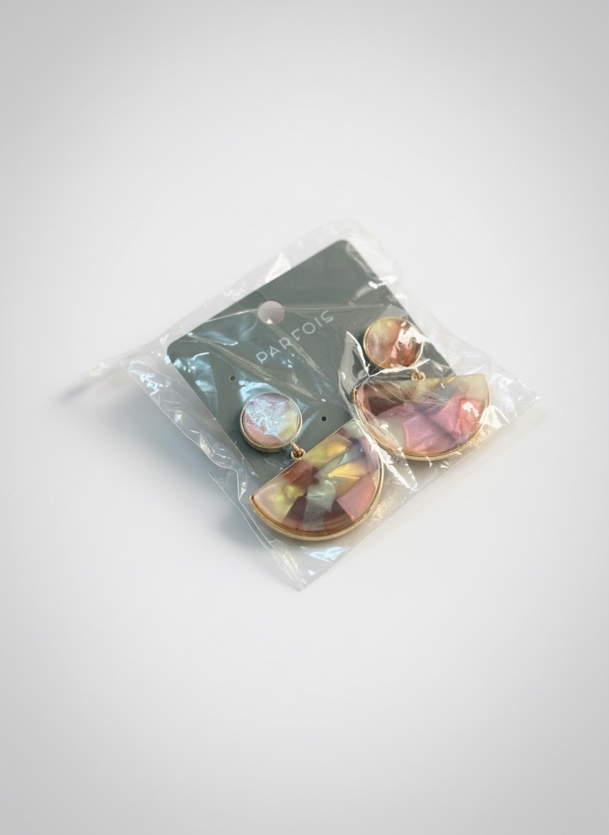 Boucles d'oreilles nacrées pastel