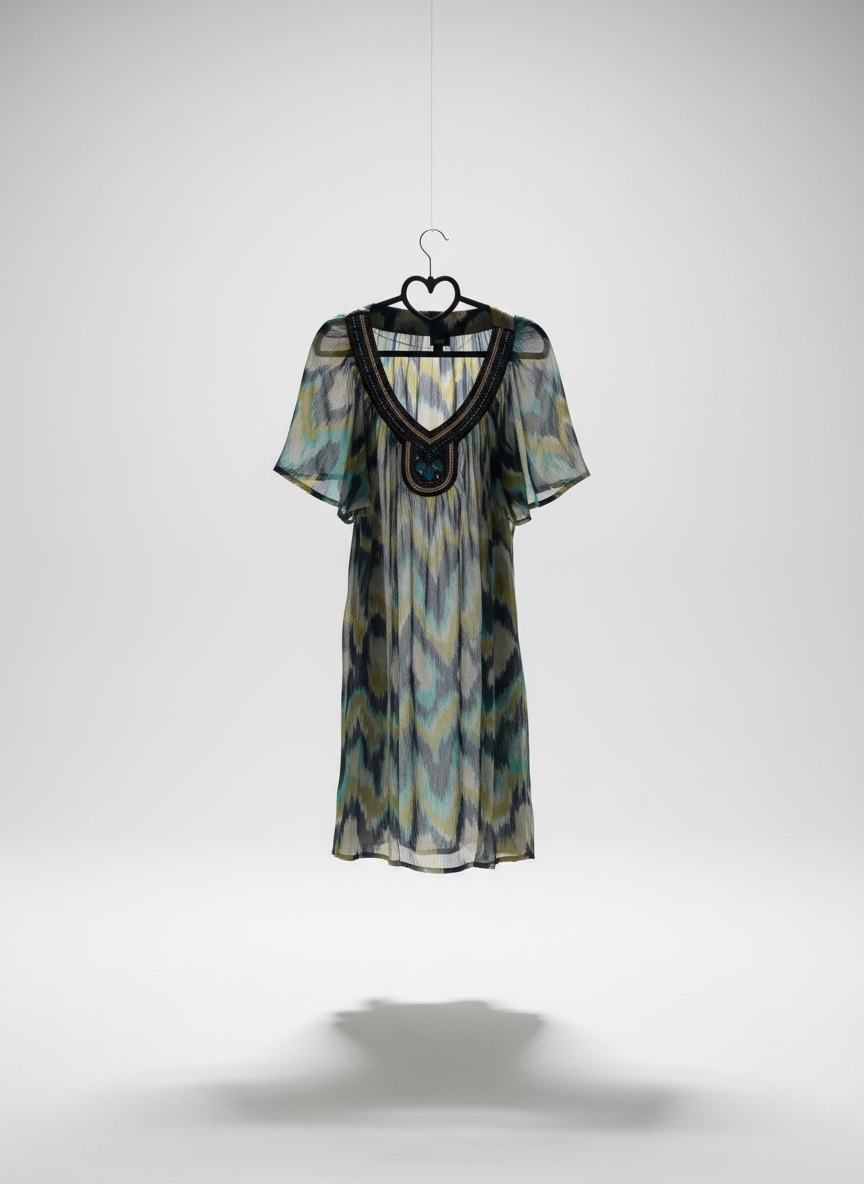 Robe H&M imprimée style bohéme- Cache-maillot chic