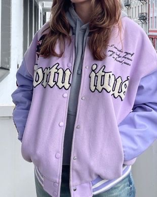 Blouson bomber violet