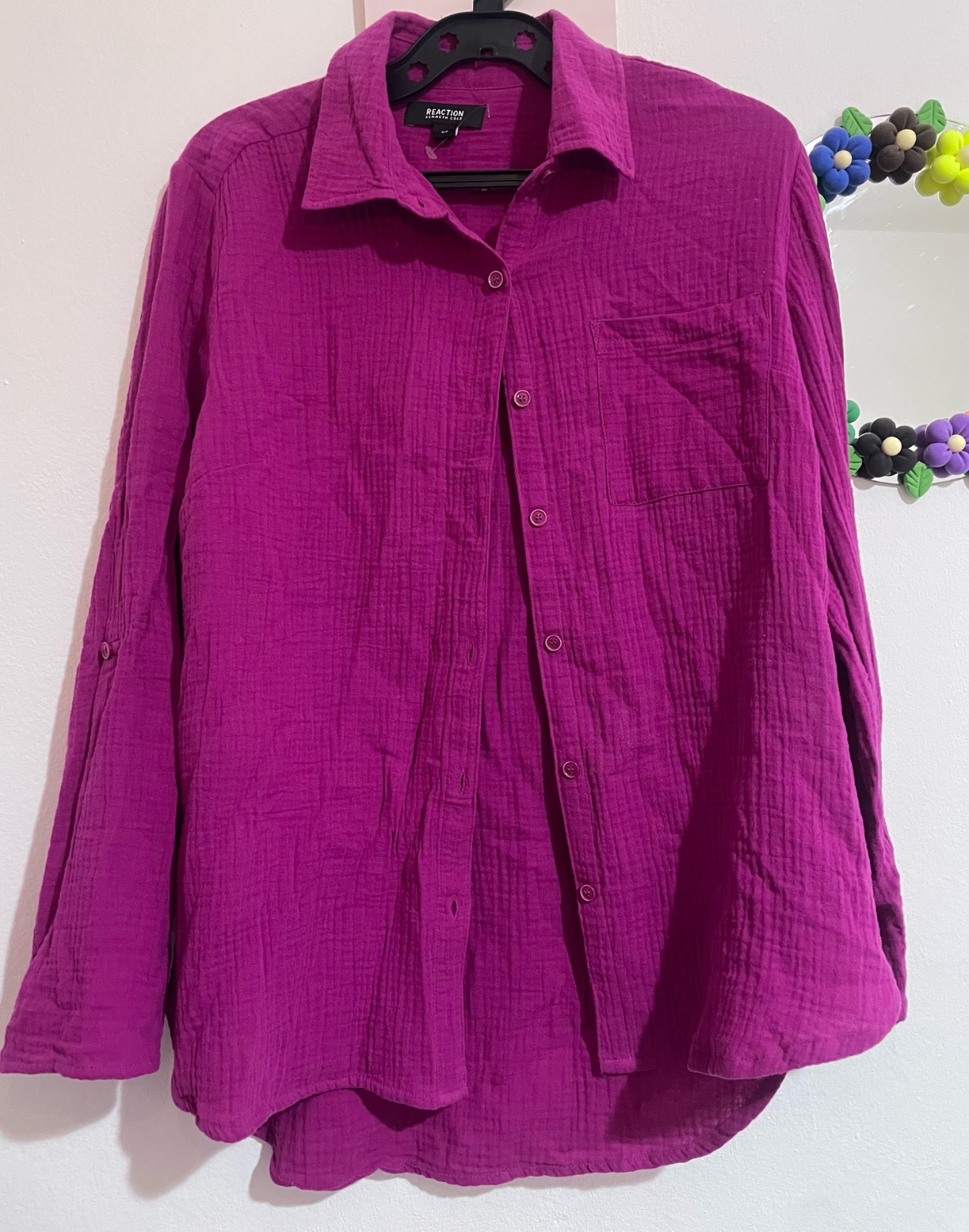 Chemise rose fuchia