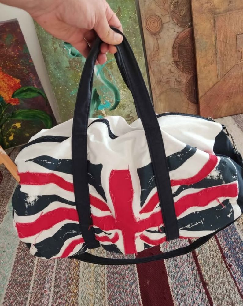 Sac de sport rond Motif Union Jack britannique