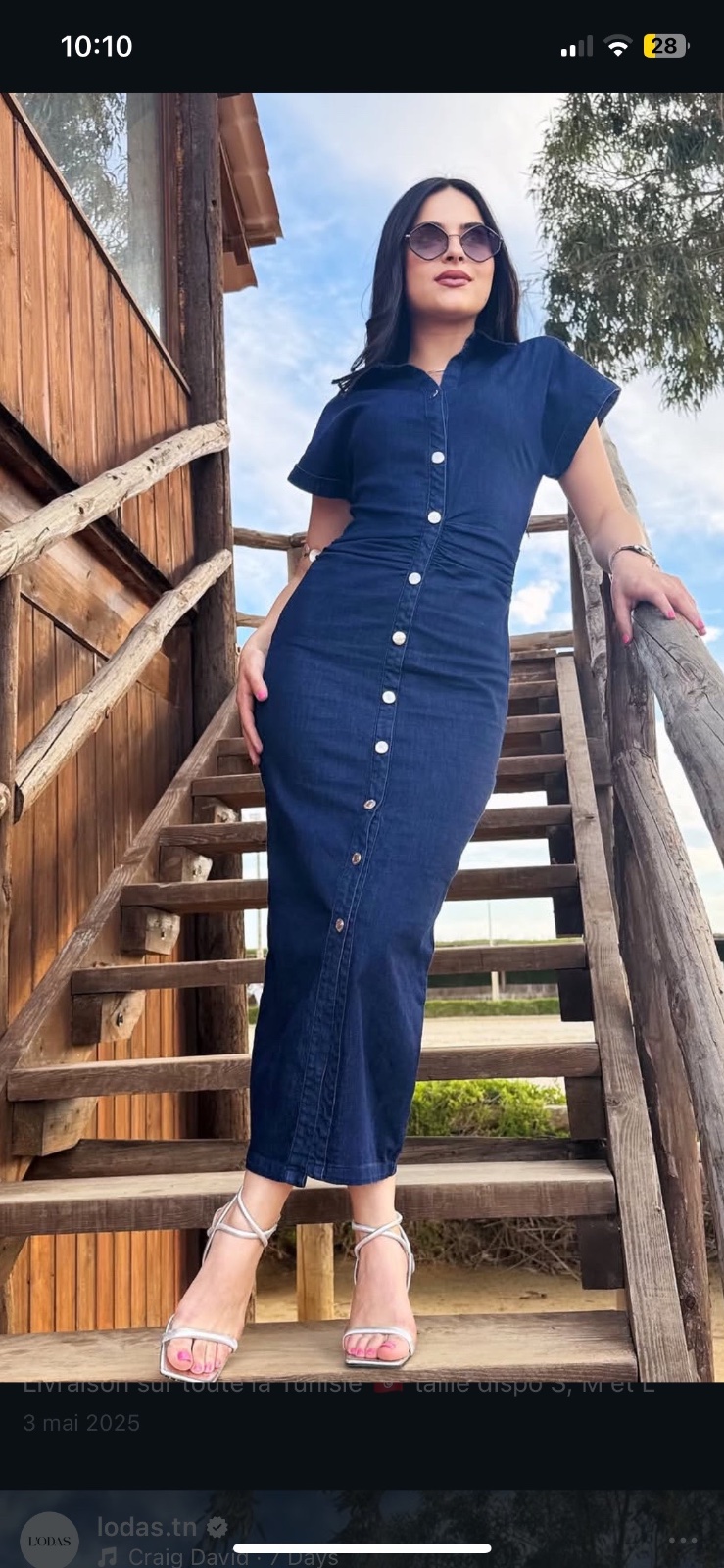 Robe jeans