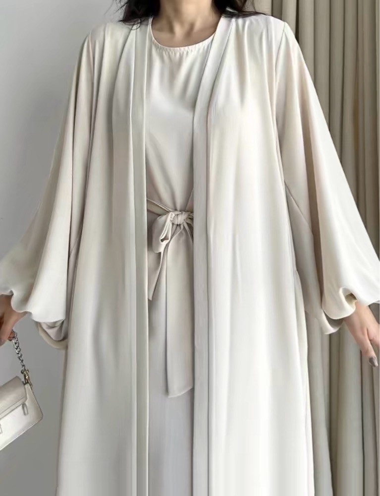 Abaya gilet longue