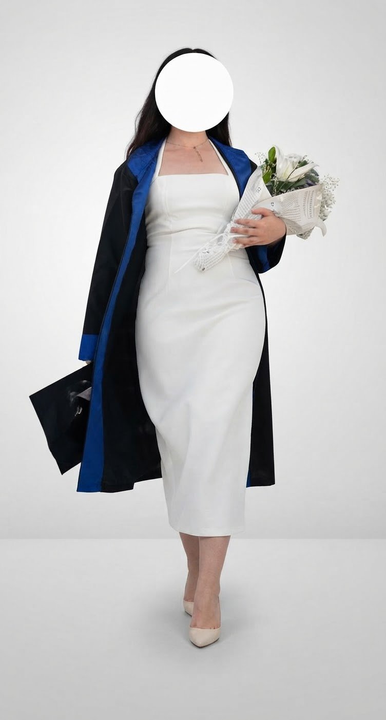 Robe blanche portée une seule fois