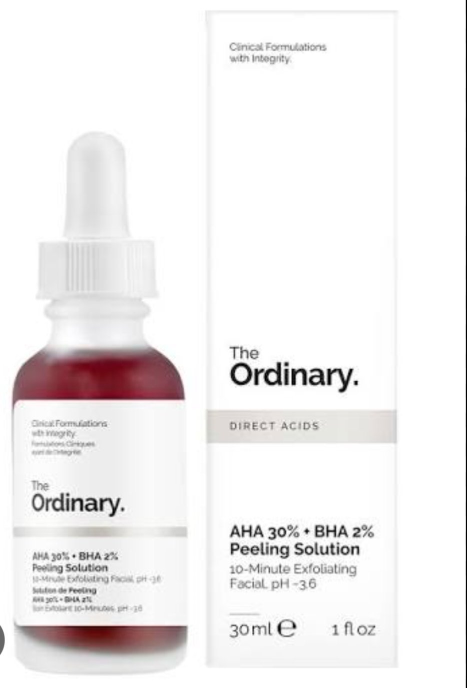 Peeling aha the ordinary 