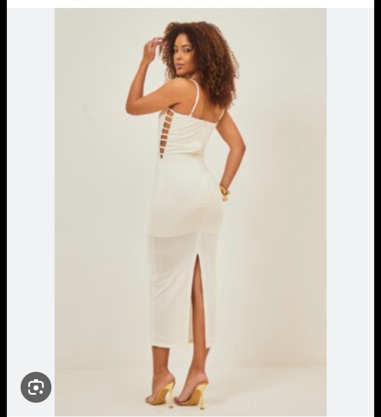 Robe beige lin taille s