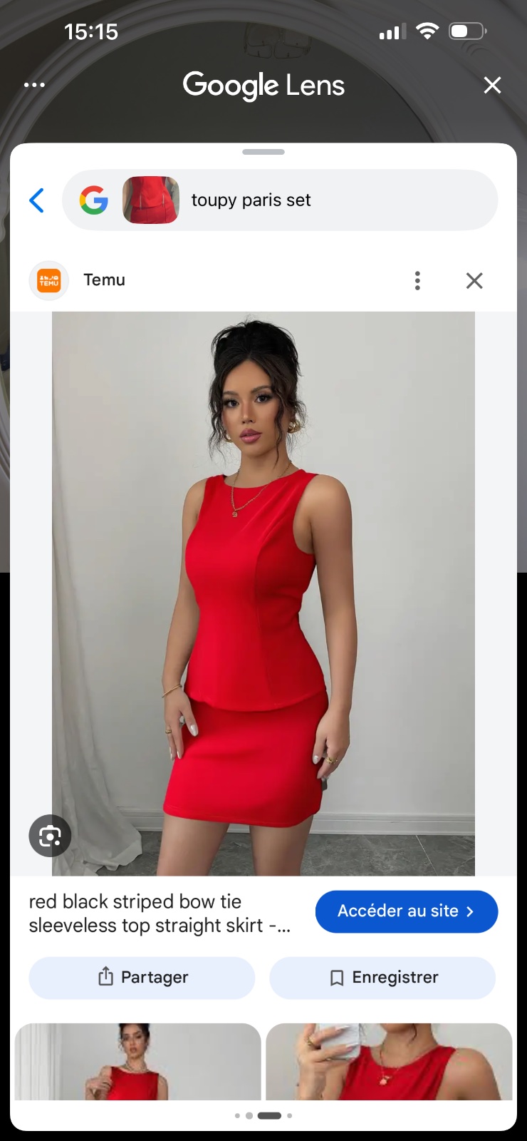 Set top et jupe toupy paris taille s