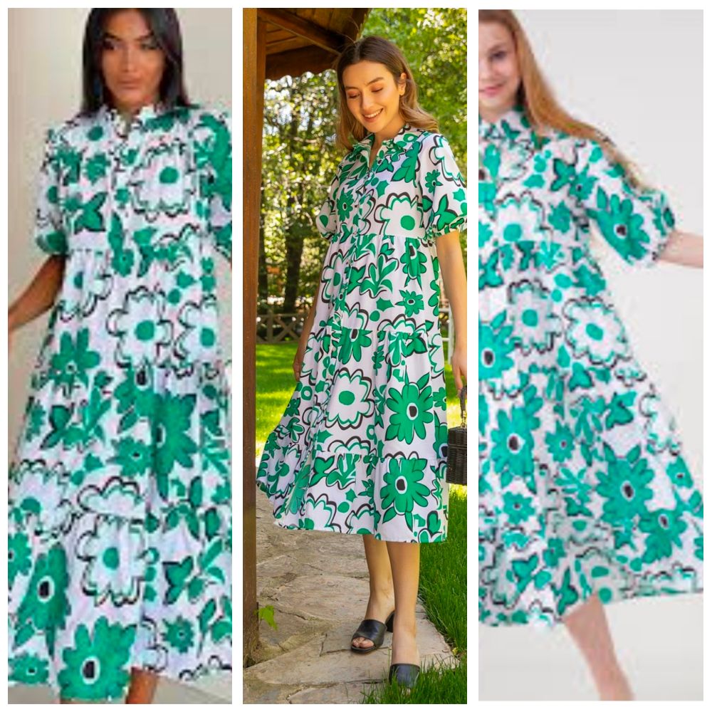 robe décontractée a empiecements 