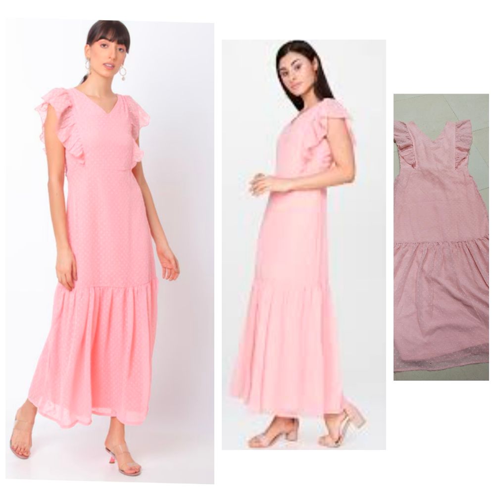 robe midi rose and