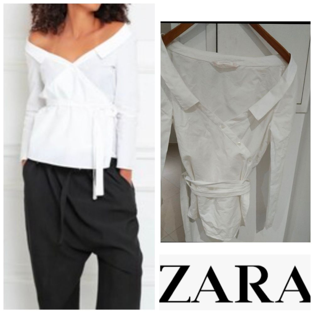 magnifique chemisier blanc zara 