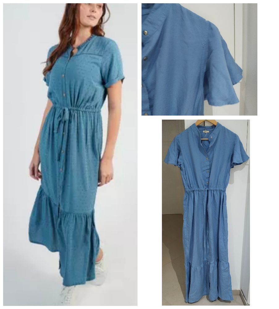 Robe chemise maxi sasio auj 56dt