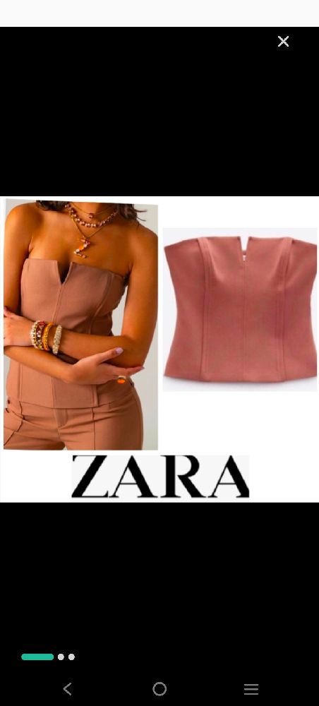 bustier zara neuf