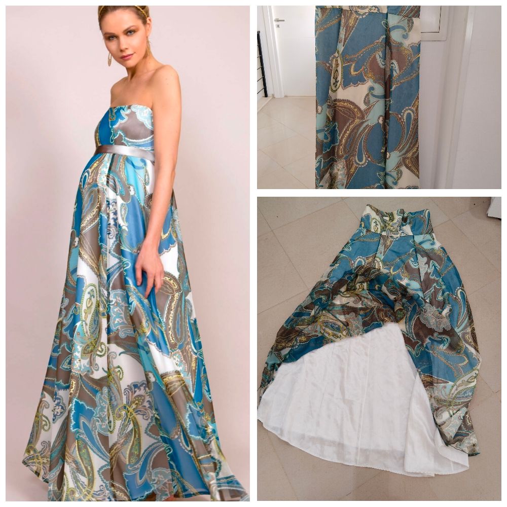une robe bustier maternité 