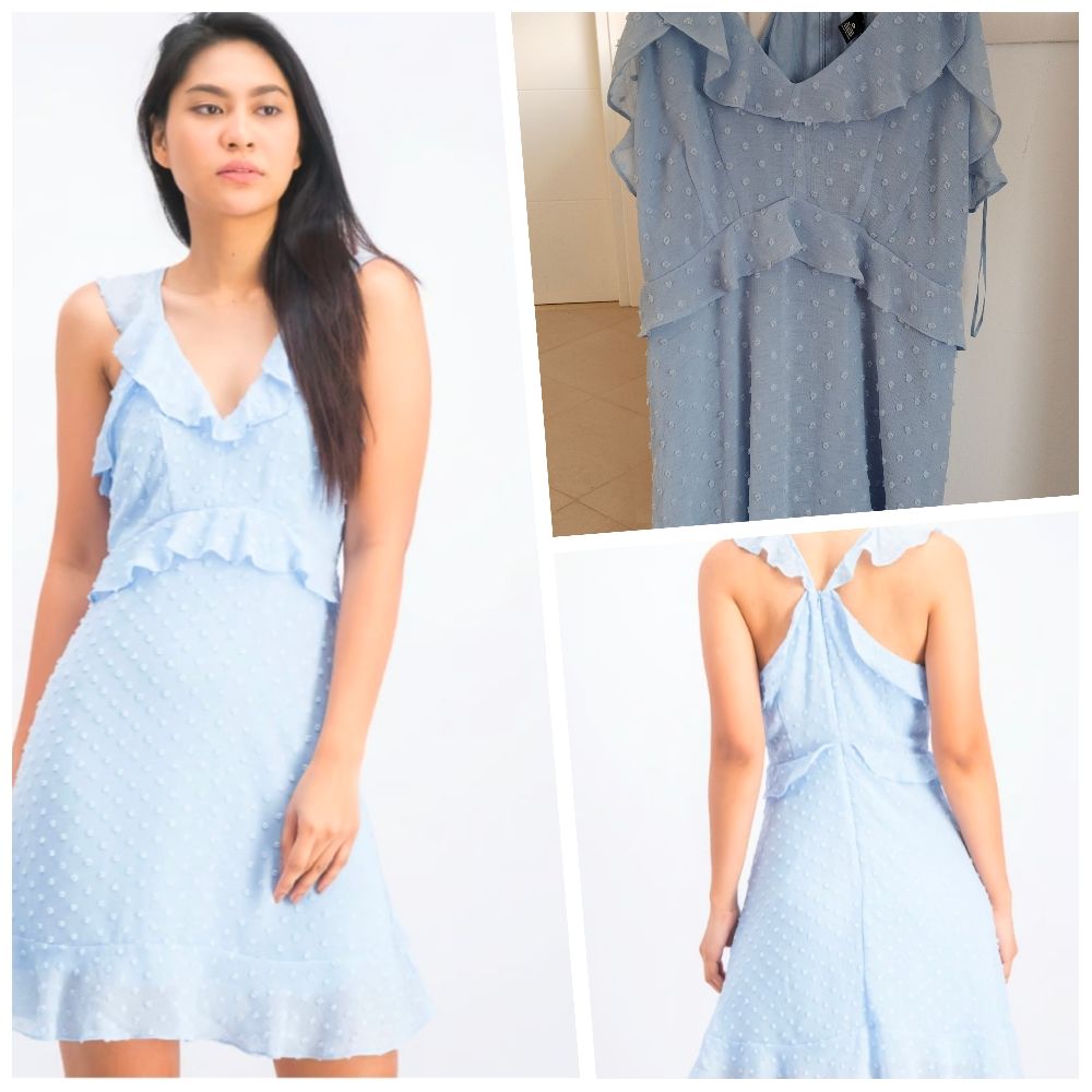 jolie robe courte a volants 