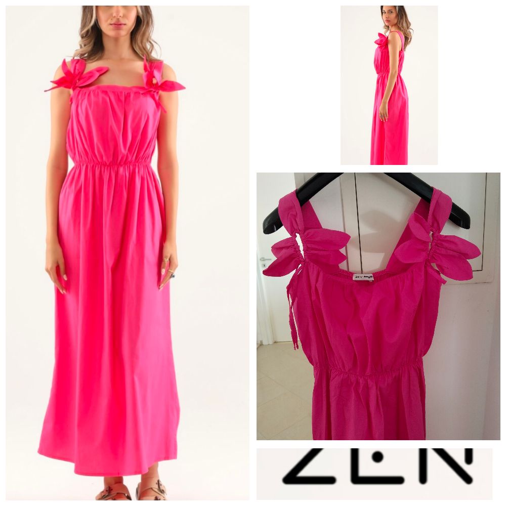 Robe midi avec Marguerite 