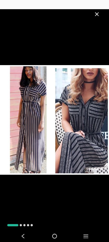 Robe chemise maxi 