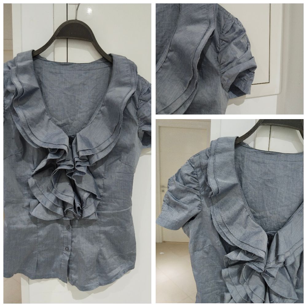 blouse a ruches