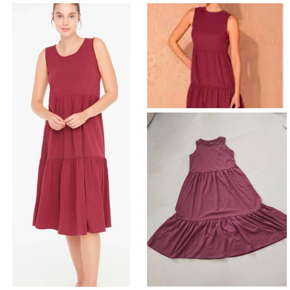 robe midi sans manches
