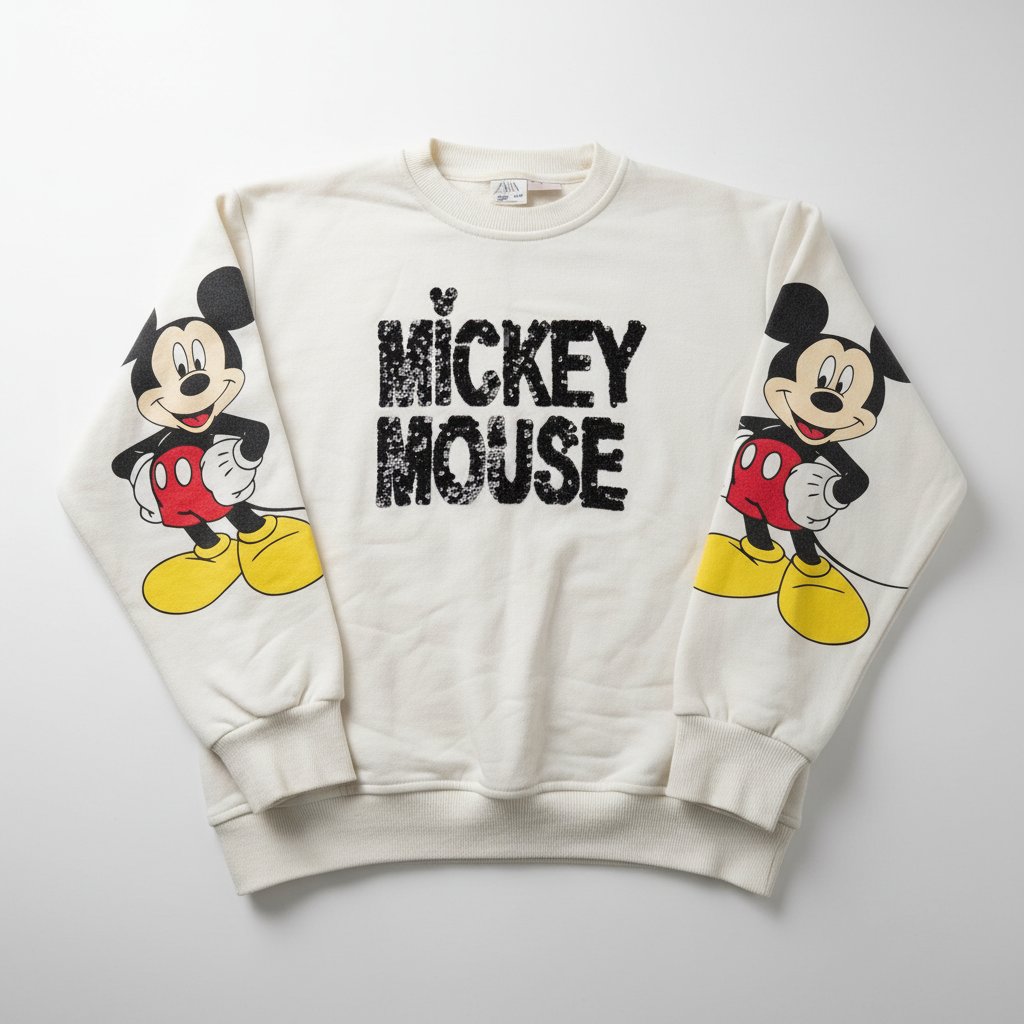 Sweat mickey mouse zara blanc