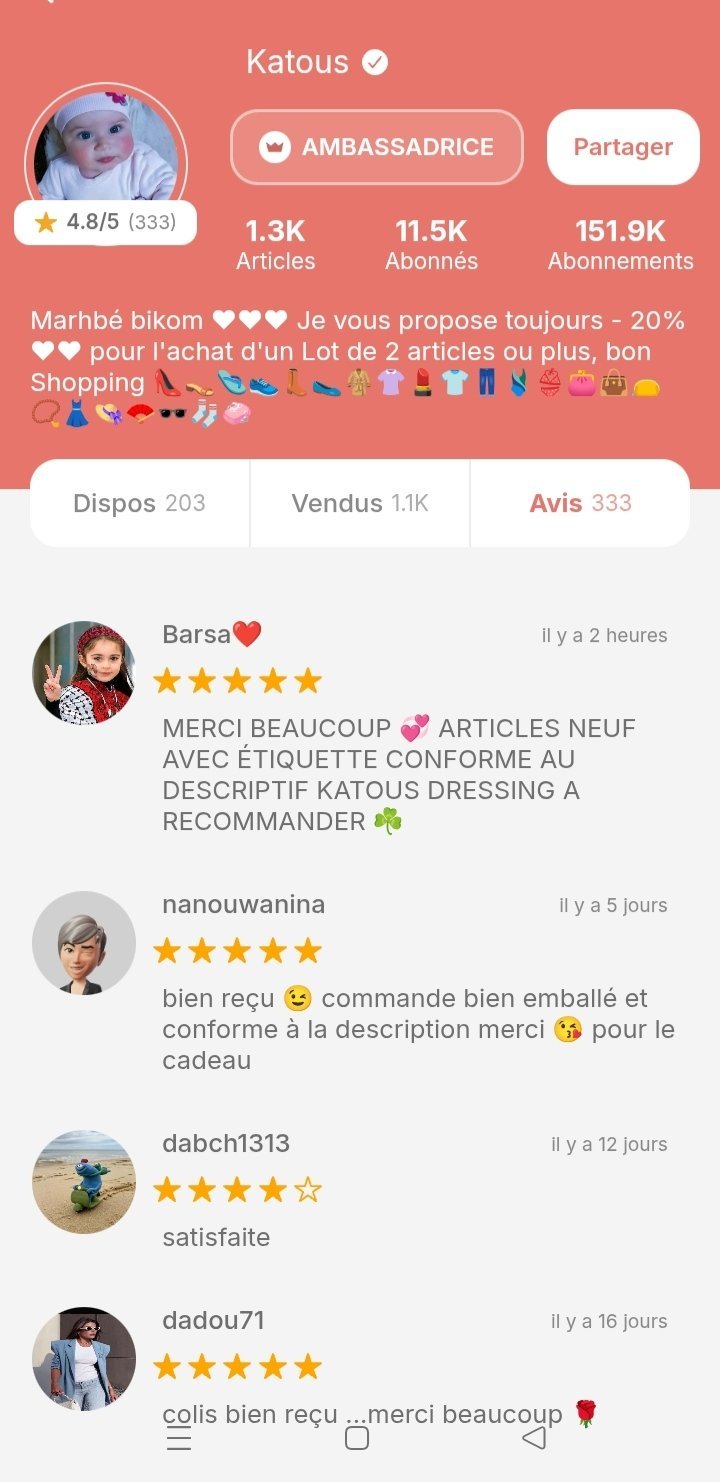 Merci pour votre confiance ❤️❤️