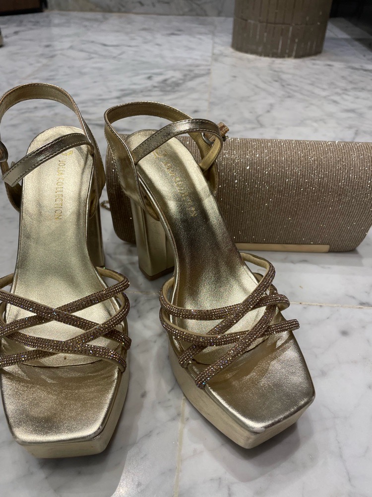 Chaussures, talons avec sac habillé, taille 37