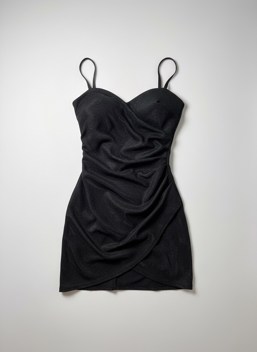 Robe noire pailletée