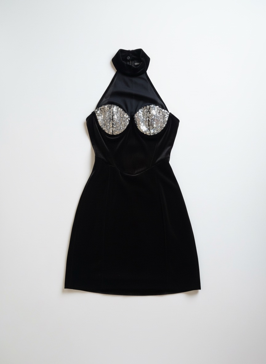 Robe chic, soirée velours