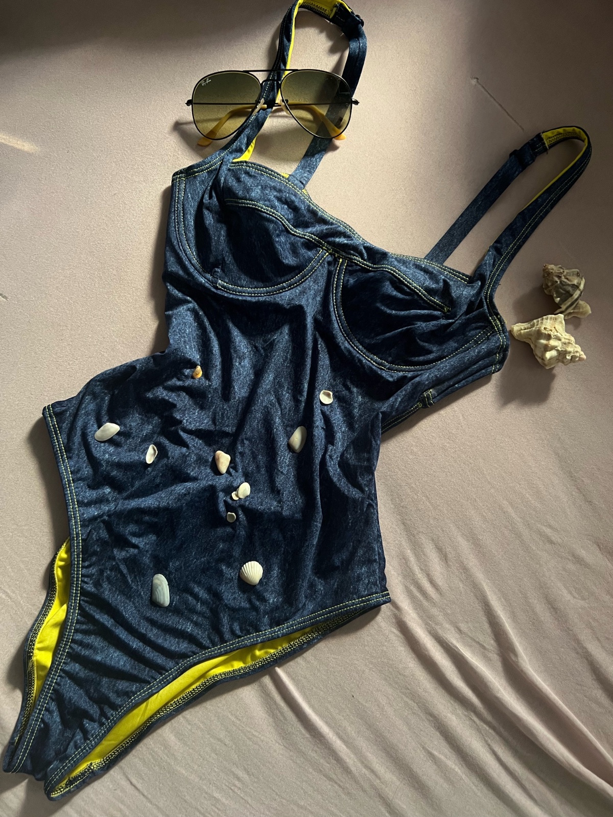 Maillot bleu w dhahru mahlul💙