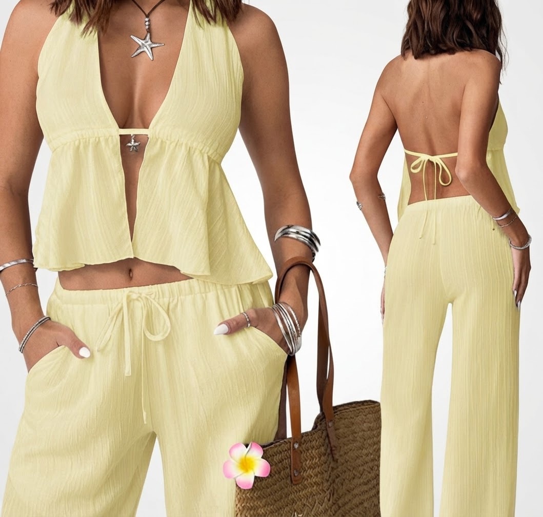 Set d'été jaune 