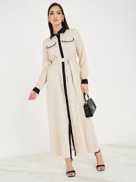 Robe chemise pour voilee et non voilee