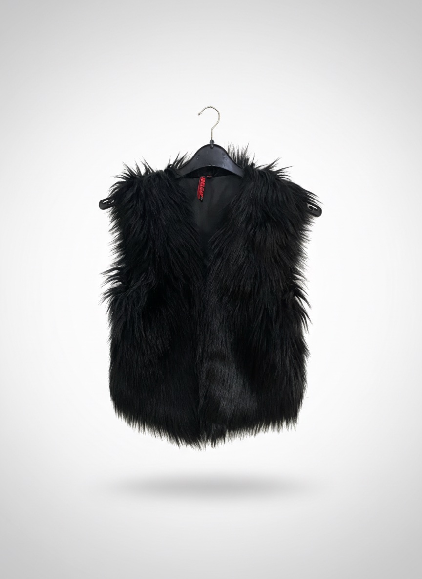 Gilet sans manche forrure enfant /adult taille S Xs