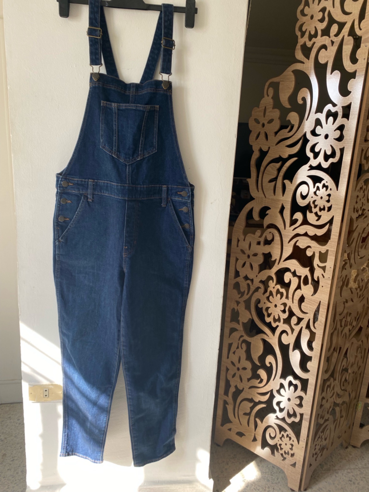 Salopette tendance en jean lycra M mais tlabes zeda L