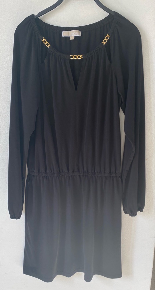 Robe noir Mk authentique detail en doree metal pour M L 