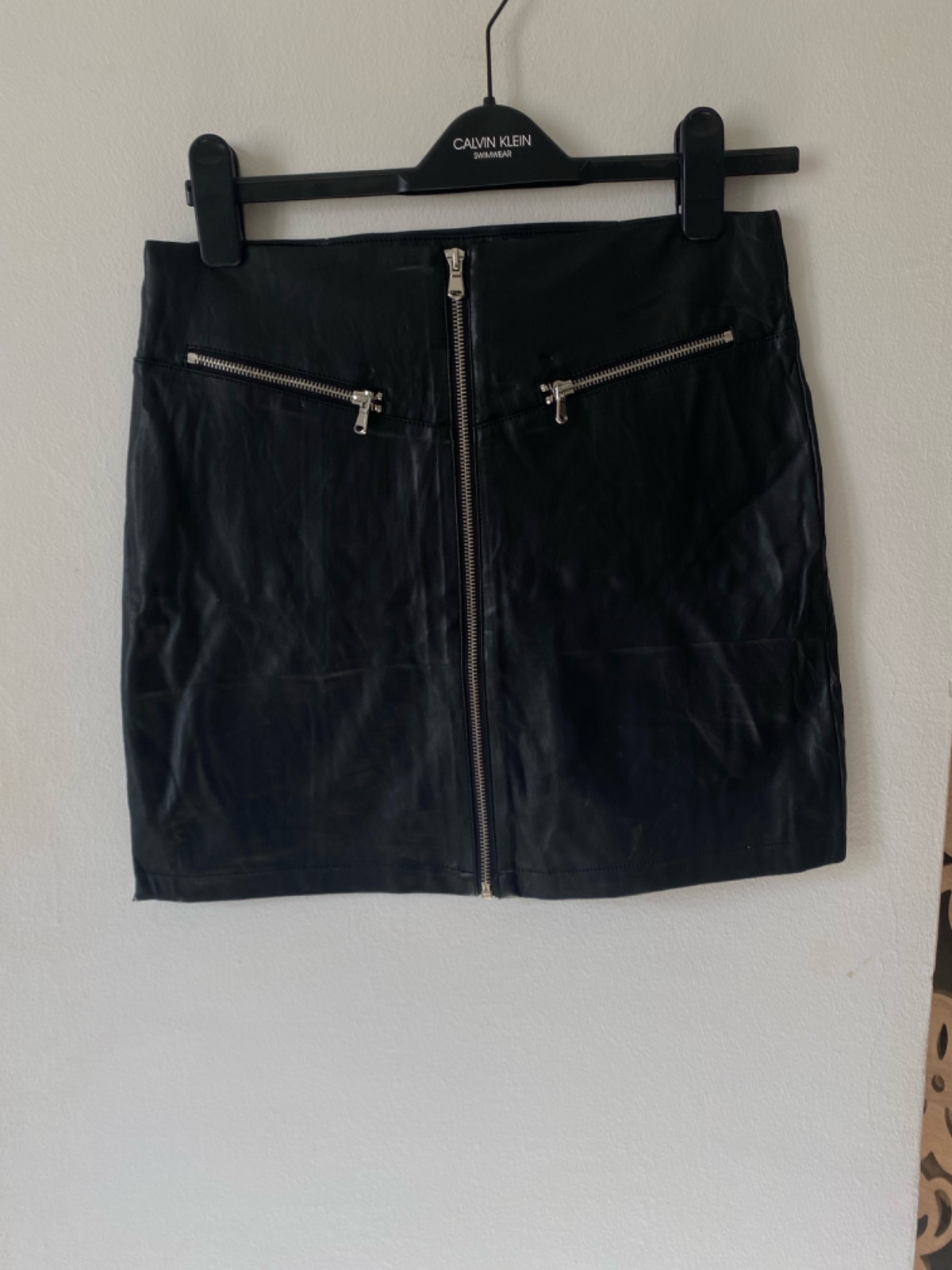 Jupe noir cuir 