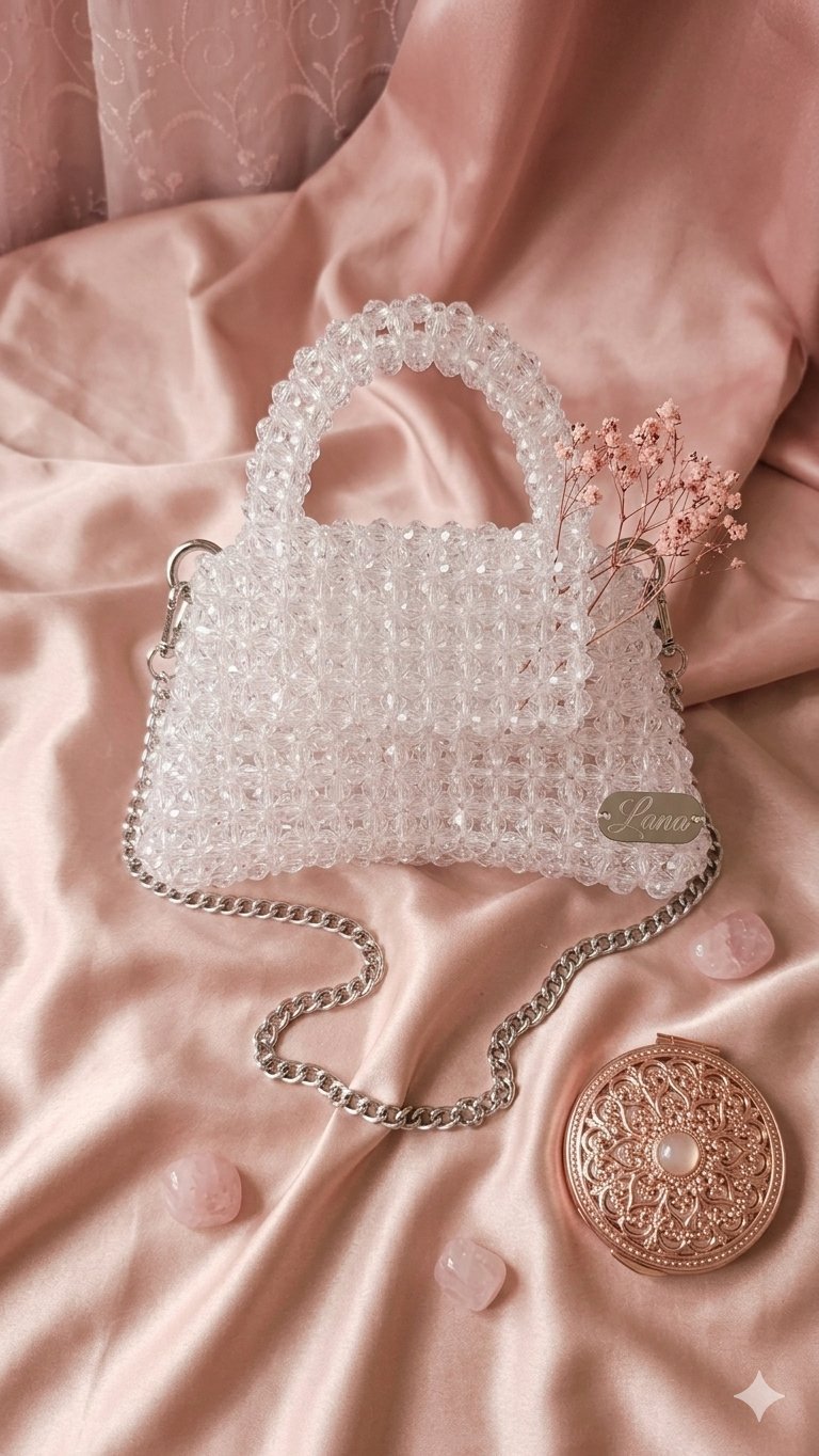 Sac en faux cristaux
