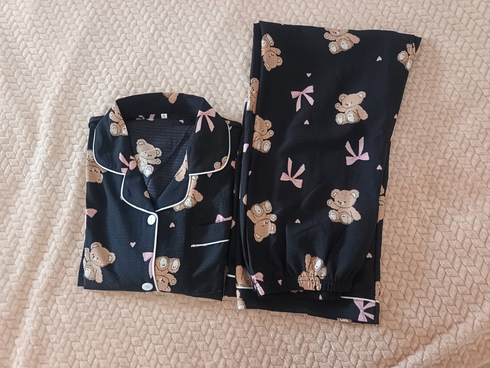 Pyjama noir imprimé 🐻🐻