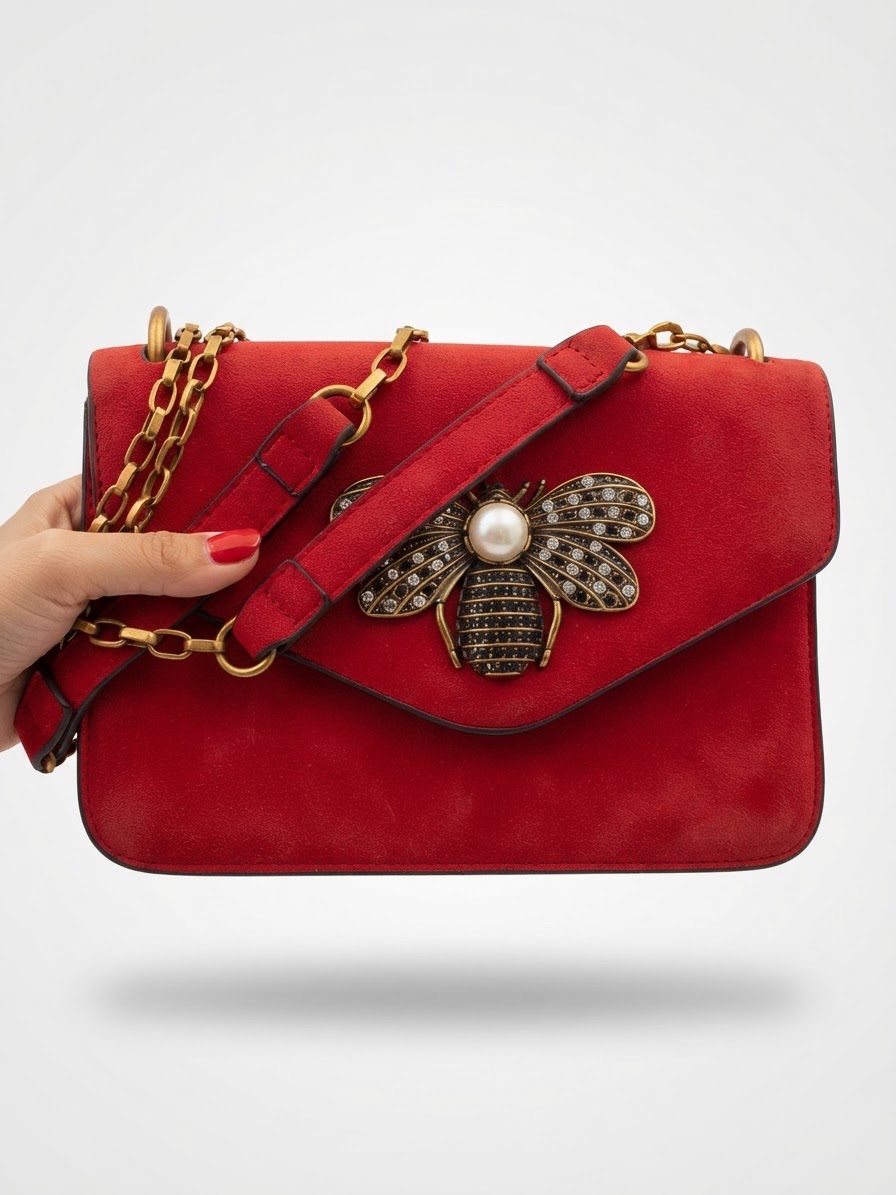 Petit sac soiree rouge