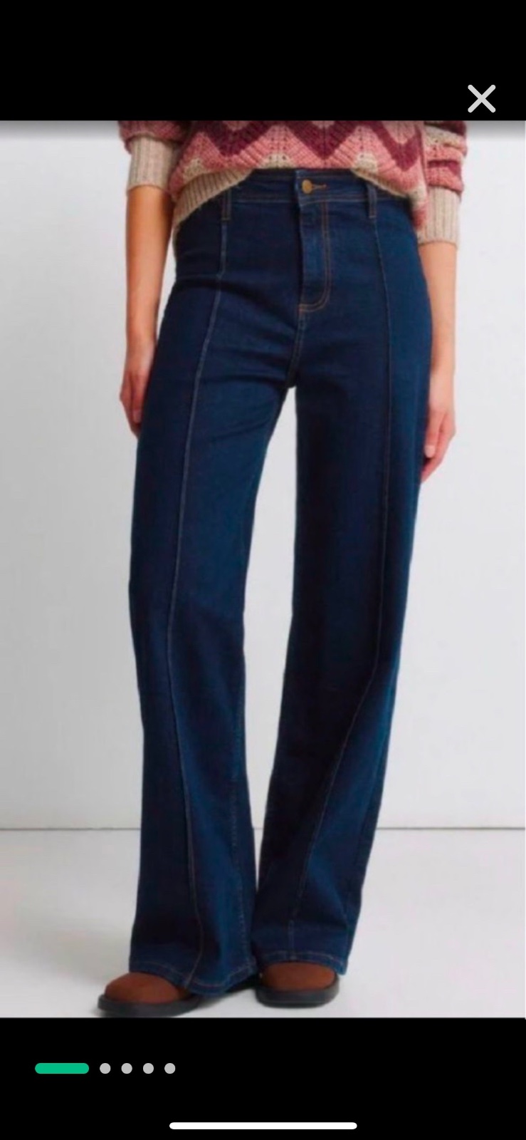 Jeans taille haute 