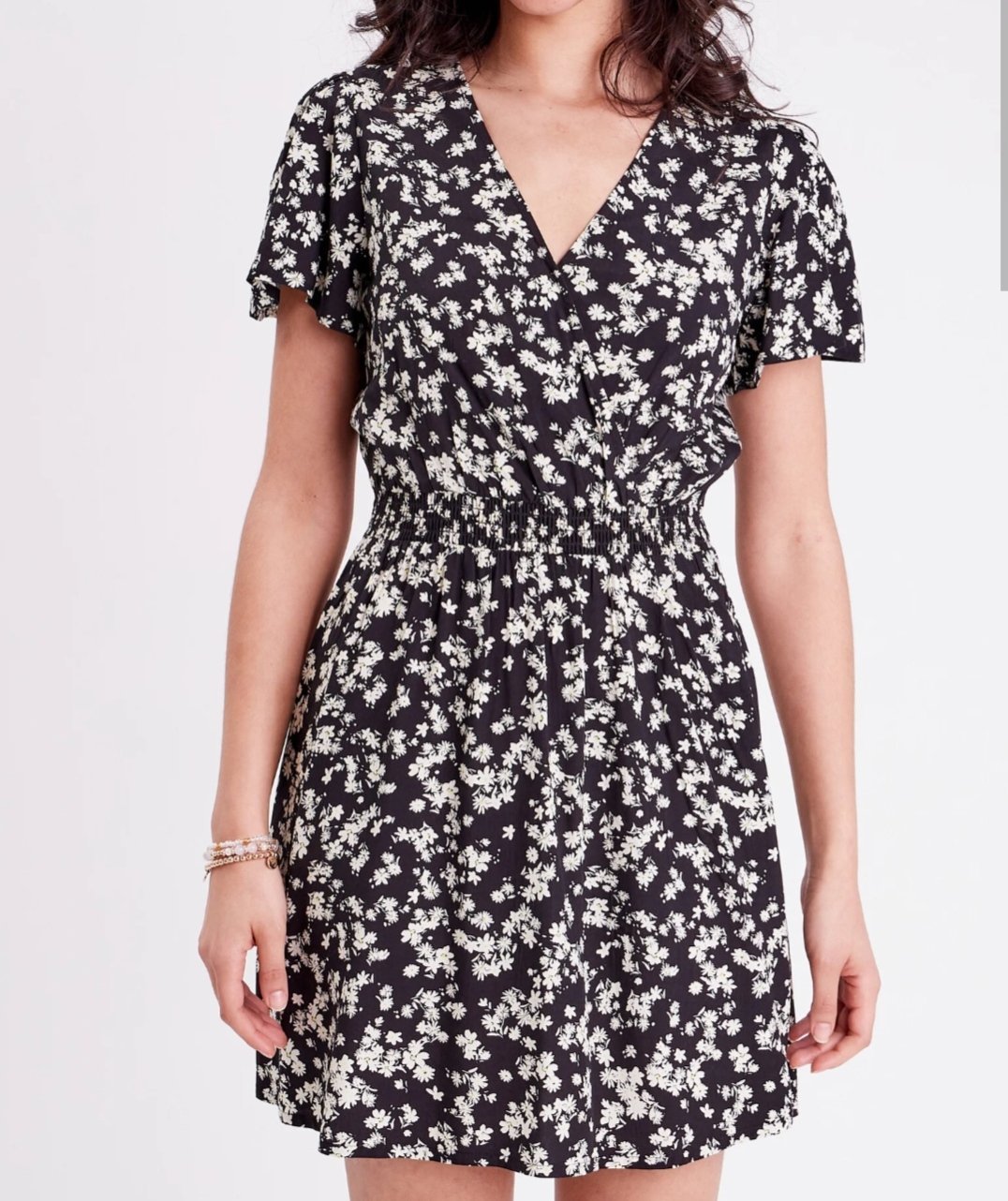 Robe fleurie noir 🌼