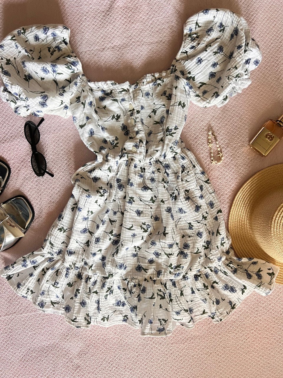 Robe courte blanche taille s