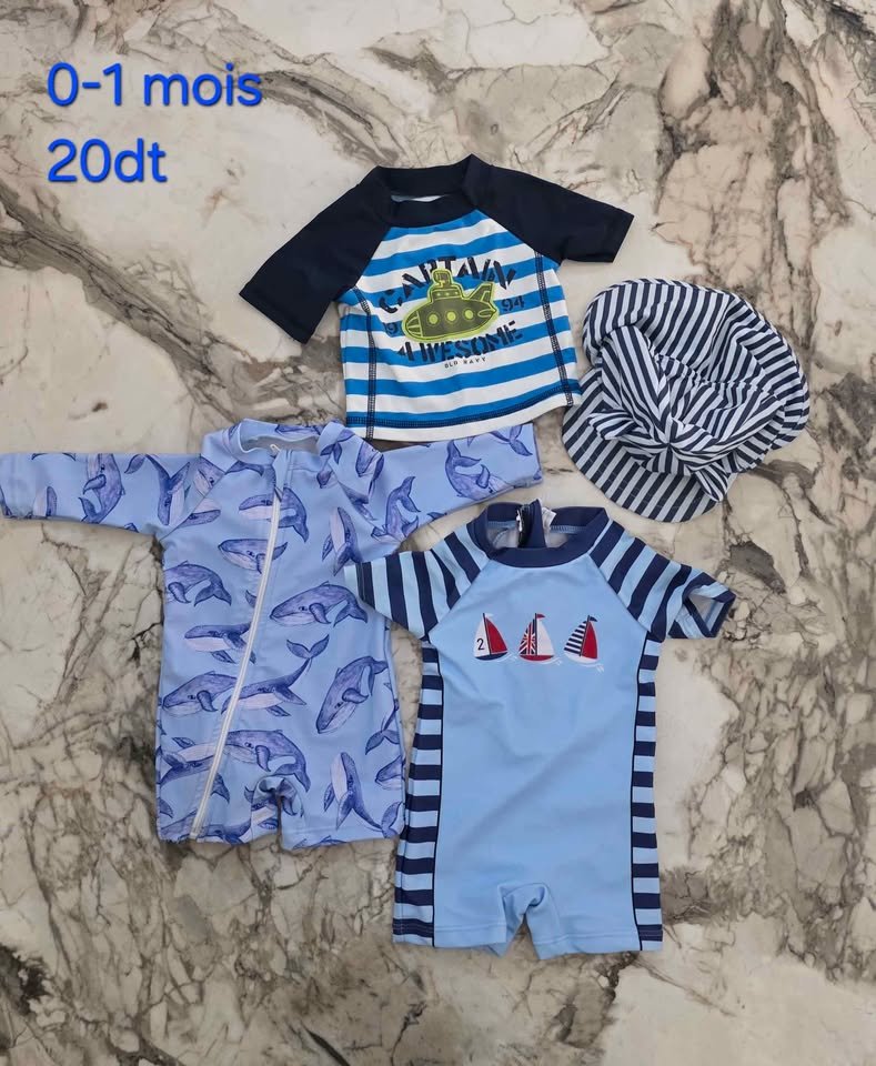 Lot maillot plage bébé