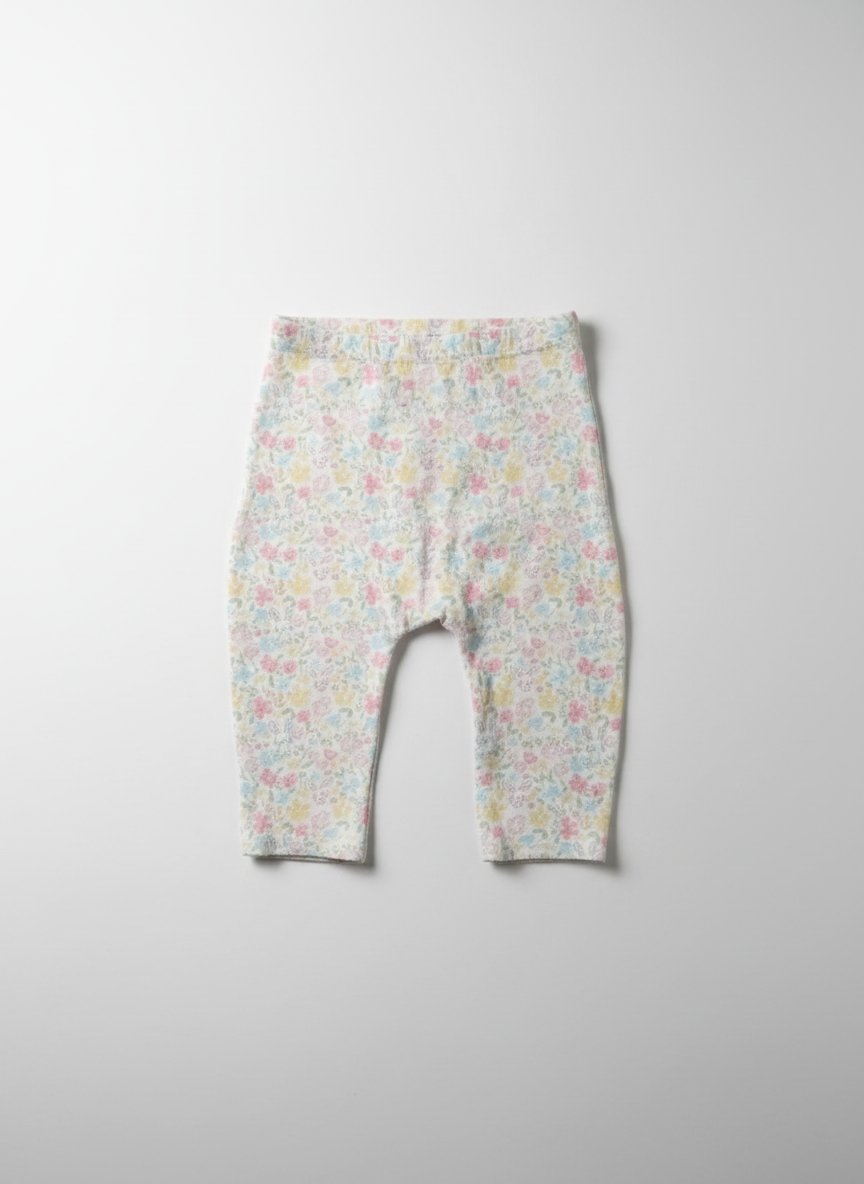 Pantalon bebe fille fleurie 3-6 mois