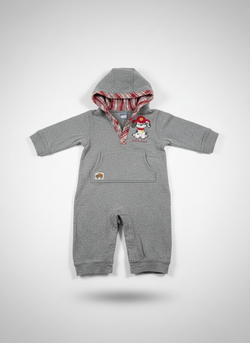 Salopette bebe gris 9 mois