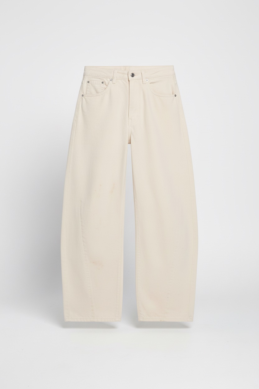 Mom jean beige